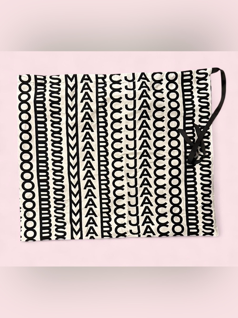 Marc Jacobs Black and White Logo Dust bag